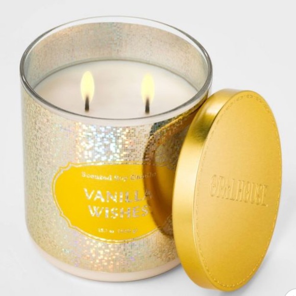 Opalhouse Accents New Candle With Glitter Vanilla Wishes Opalhouse